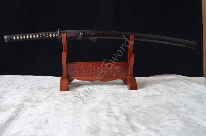 Real Hamon Traditional Hand Forged Japanese Samurai Sword KATANA Full Tang Blade 1095 Carbon Steel clay tempered razor sharp | Дом и сад