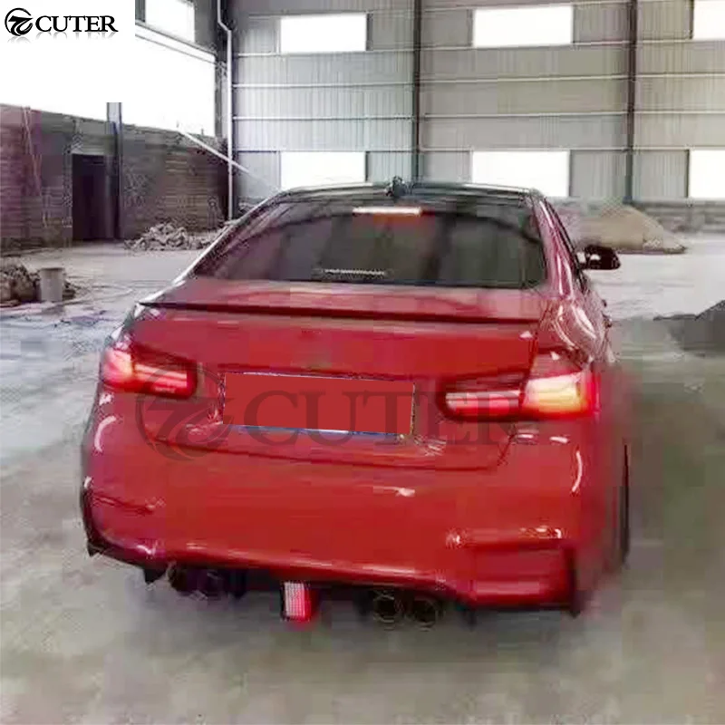 Задняя губа из углеродного волокна F30 3 серии 320i 325i 330i 335i со светодиодный