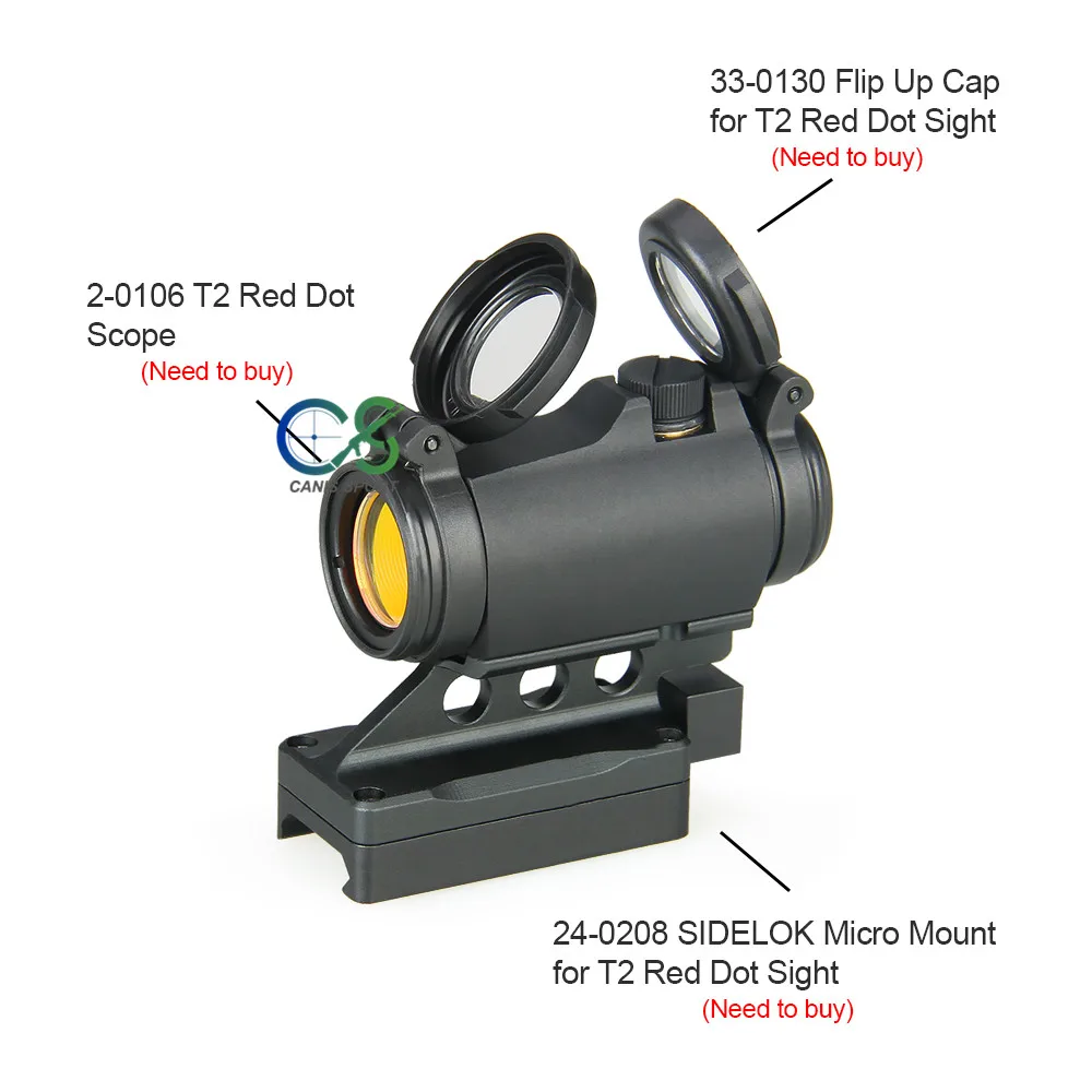 RD-CMB PPT Red Dot Тактический 2MOA красный точечный прицел компактный Красный точечный прицел 1x20 мм для наружного охотничьего gs2-0106 - Цвет: RD-CMB