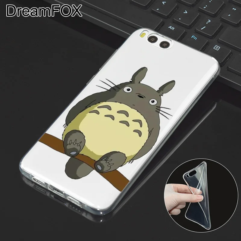 DREAMFOX M266 сосед Тоторо Аниме Мягкий ТПУ силиконовый чехол для Xiaomi Mi Note 2 3 4 5 6 8 SE M5 4C 4S