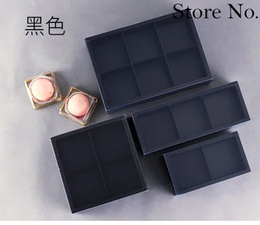 wholesale Black colour Candy Moon Cake Box Gift Bag, biscuit Macaroon Box Chocolate Boxes Cookies Bag200pcs/lot