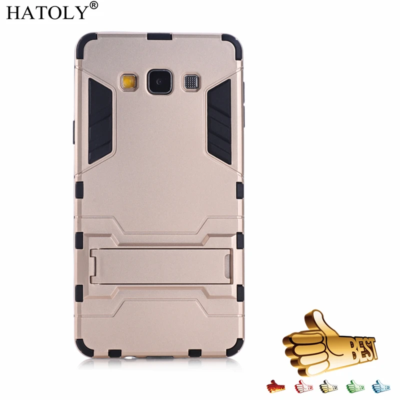 For Armor Case Samsung Galaxy A7 2015 Robot Silicone Rubber Hard Back A700 HATOLY |