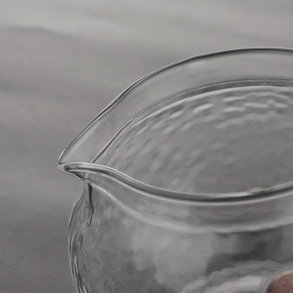 Стеклянный кувшин из палисандра с боковой ручкой для чая ча Хай гунфу 220 мл|fair cup|cha