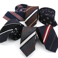 fashion tie classic mens stripe necktie casual cotton suits bowknots neck ties male business skinny slim ties colourful cravat