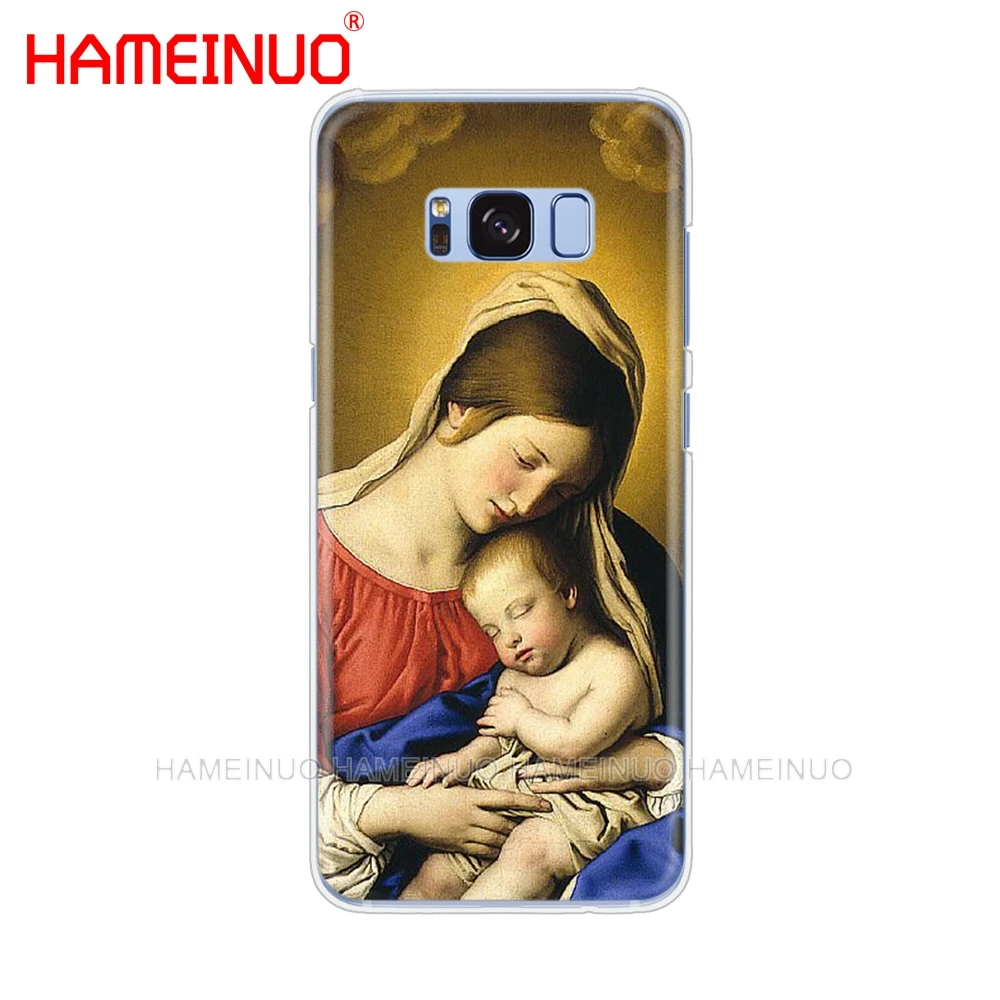 HAMEINUO Дева Мария христианская Рождество чехол для мобильного телефона Samsung Galaxy S9 S7