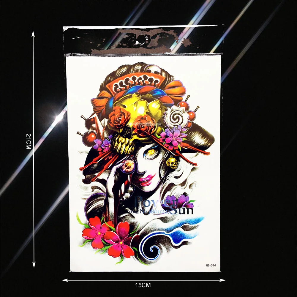 Сексуальная Женская татуировка для временного макияжа поддельная вспышка