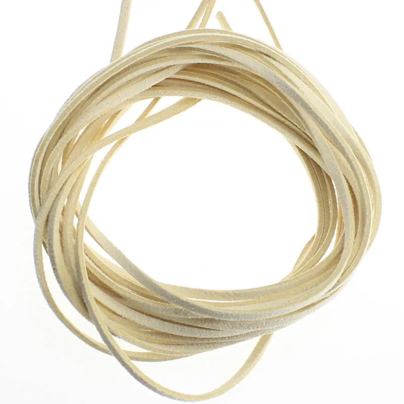 Корейская кожаная плетеная веревка 20 шт. 3 мм плоская цветная мягкая для