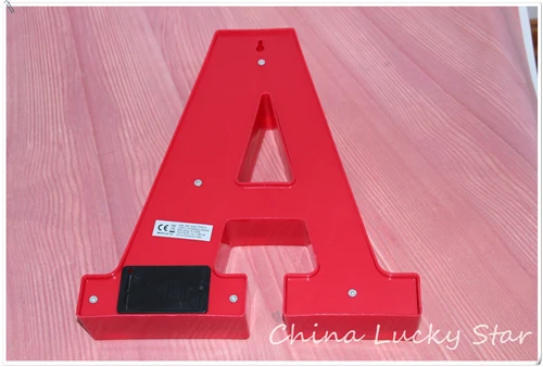 Буквенный светодиодный знак Marquee винтажный алфавит пластиковый неоновый свет