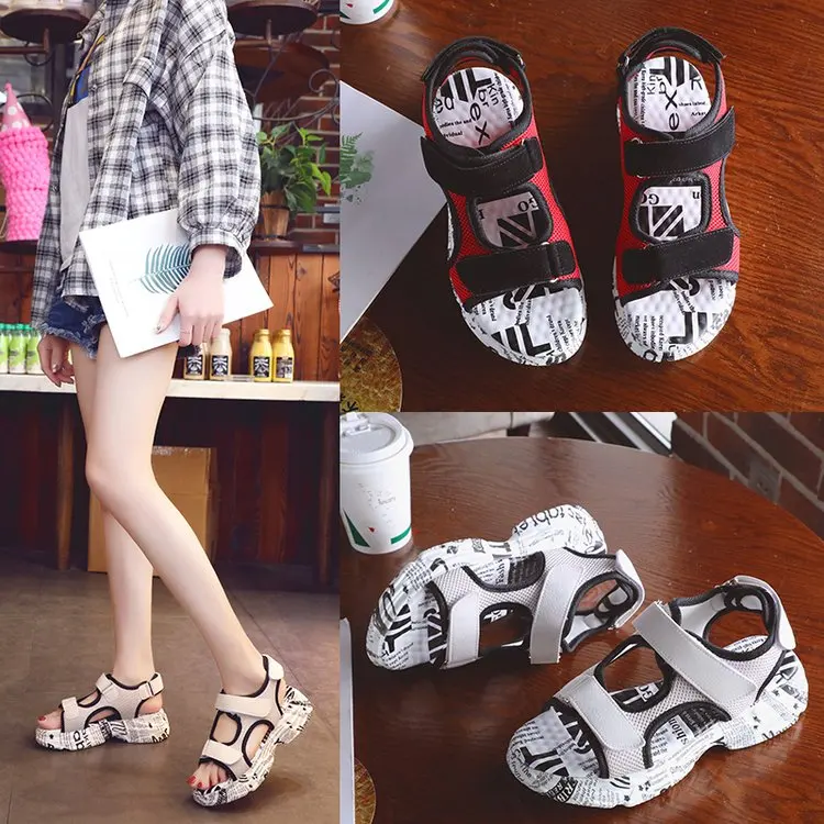 Fujin Sandalias De Verano Para Mujer; летний стиль; Роскошная обувь из светоотражающей ткани; Прямая поставка; женские повседневные сандалии
