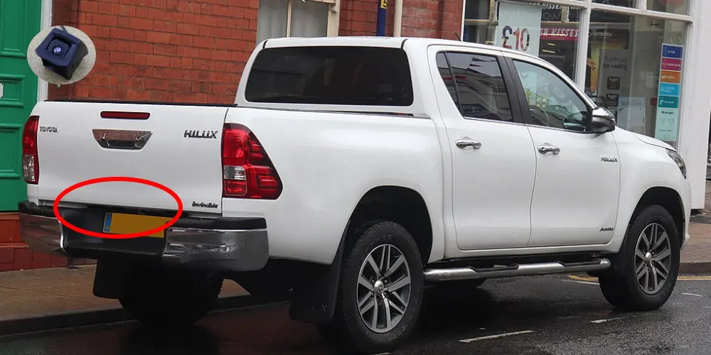 Камера для Toyota Hilux 2010-/Автомобильная камера заднего вида, камера заднего хода, парковочная камера HD CCD, ночное видение