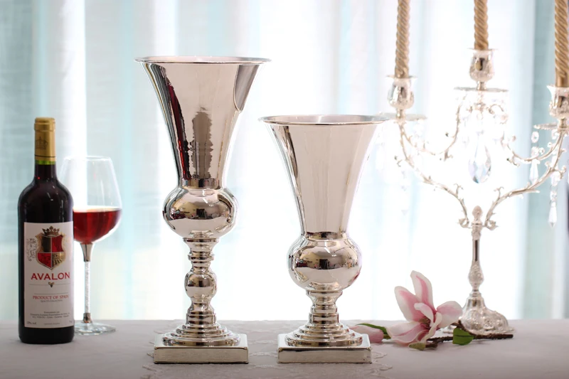 Новая модная металлическая ваза товары для вечерние НКИ и свадьбы товар 1061