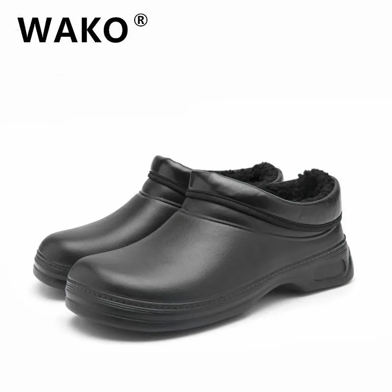 Мужские ботинки для шеф-повара WAKO JM9031 зимние с меховой подкладкой