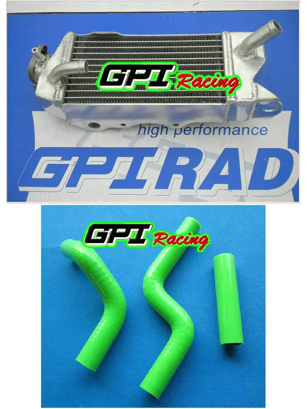 Алюминиевый радиатор и шланг для KAWASAKI KX80 KX85 KX100 1998-2013 2010 2012 2013 RH &amp LH GPI high-per |