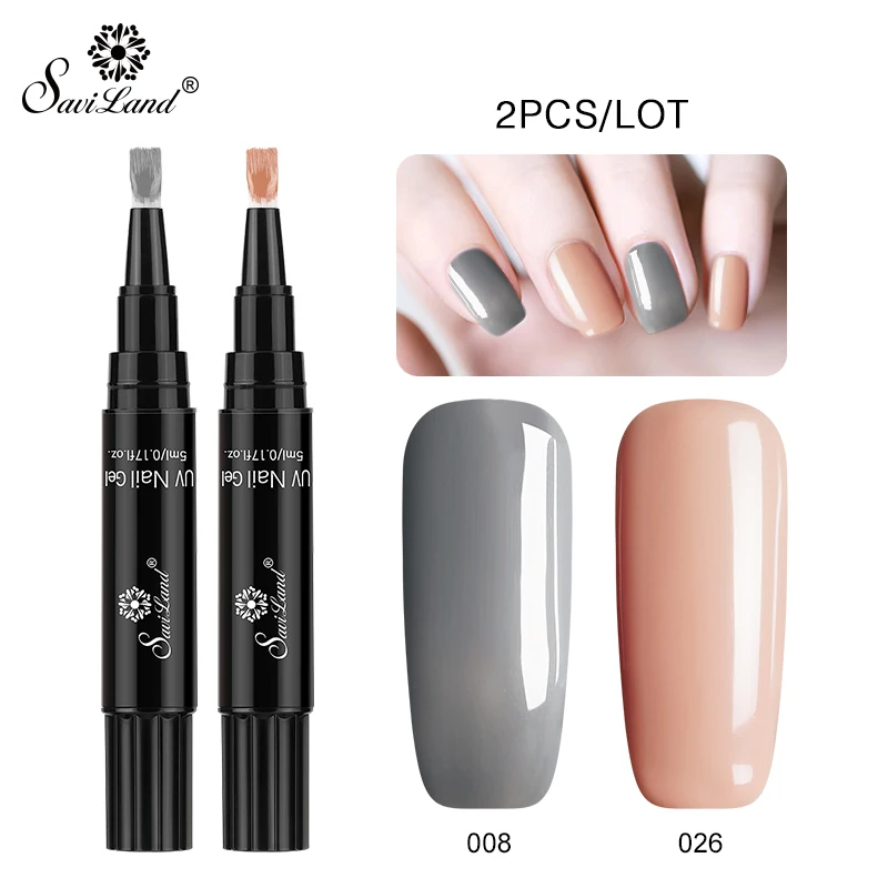 008 n 026 Saviland 3 шт./лот гель лак для ногтей ручка блеск 3 в 1 один шаг 60 цветов гель для ногтей маникюр гибридный УФ-гель лак для нейл-арта инструменты - Цвет: 008 n 026