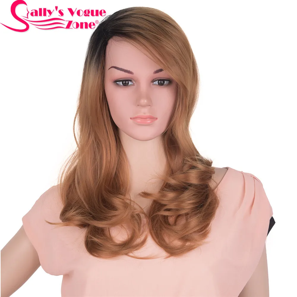 Зеленый Sallyhair Высокая температура Синтетические прямые длинные Омбре черный цвет красного вина Американский Африканский парики волос для черных женщин - Цвет: Зеленый