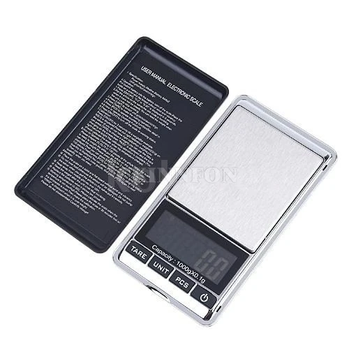 

DHL 200PCS Digital LCD Pocket Weighting Jewelry Scale 1000g x 0.1g