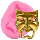 Маска для лица из силикона DIY Инструменты для украшения торта для вечеринки кекс выпечки помадка Шоколадные конфеты глина форма для мастики