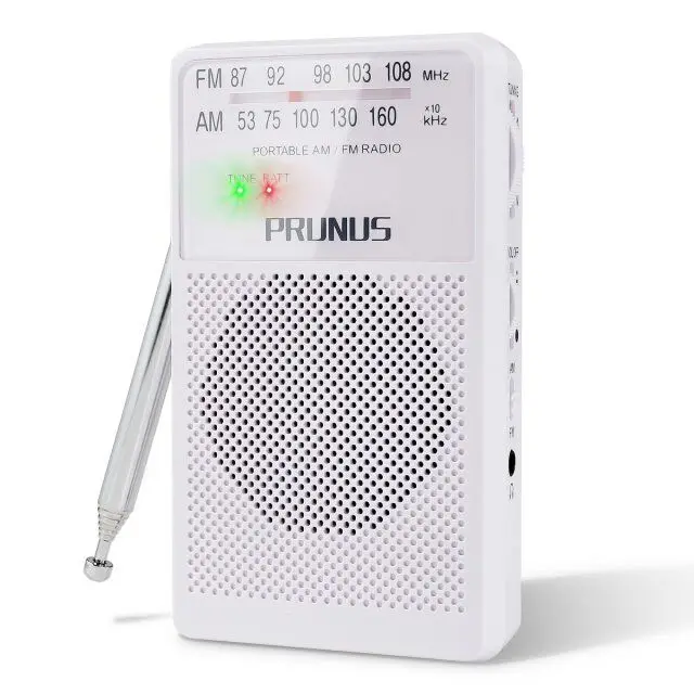PRUNUS ANJIAN-A166 Мини Радио Портативный AM/FM стерео карманное радио ультра-длинный антенный приемник сменный аккумулятор(AA) черный - Цвет: EAJA166CW