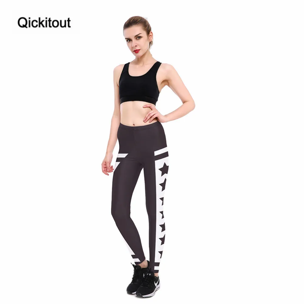 Qickitout леггинсы для фитнеса Женская Музыка Клавиатура звуковые сексуальная мода