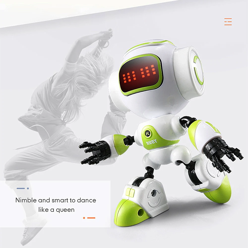 R9 LUBY интеллигентая(ый) смарт RC робот осязаемый Управление DIY жест говорить Симпатичный мини робот RC игрушки для детей