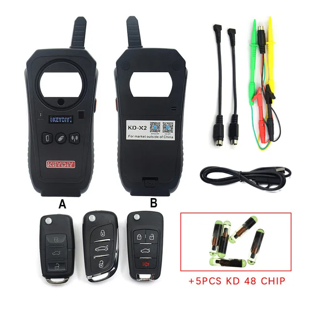 KD X2 plus 48 CHIP VSTM KEYDIY KD-X2 Автомобильный ключ гаражная дверь пульт дистанционного управления kd x2 генератор/чип-ридер/частота - Цвет: KD X2 plus 48 CHIP