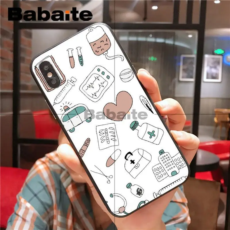 Мягкий Силиконовый ТПУ чехол для телефона Babaite медсестра медицинская медицина