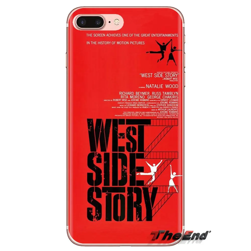 For Sony Xperia Z Z1 Z2 Z3 Z5 compact M2 M4 M5 C4 E3 T3 XA Huawei Mate 7 8 Y3II Phone Bag Case West Side Story 1961 Poster Movie |
