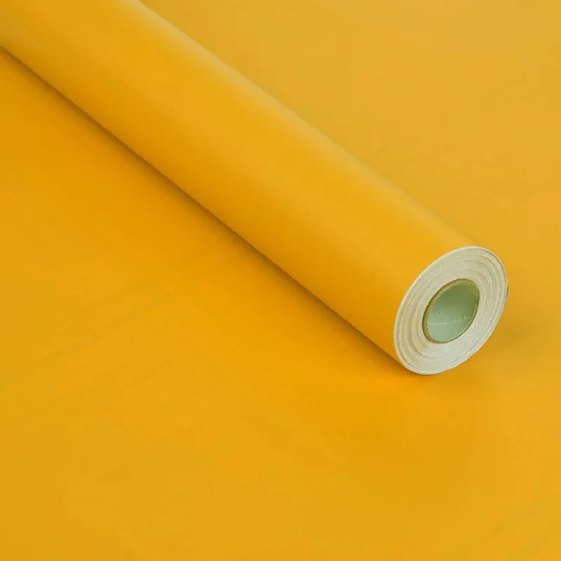 Dark Yellow 24 цвета, самоклеющиеся виниловые матовые обои, наклейка на стену, оконная пленка для домашнего декора, мебель для гостиной, кухни, Отремонтированная - Цвет: Dark Yellow