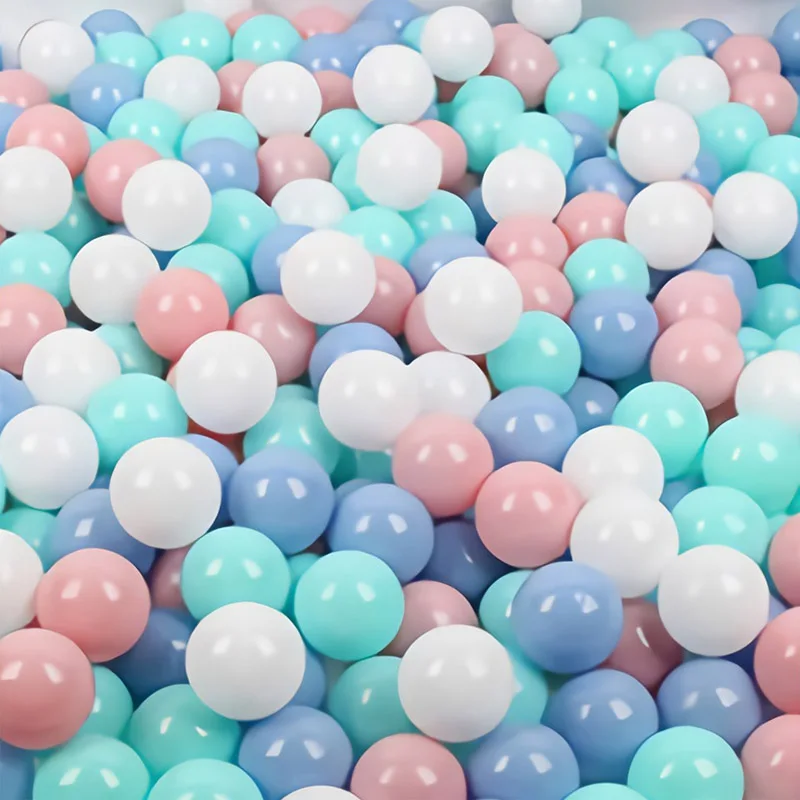 Mix Pastel 4 Colors 7 см Пластиковые Мячи-50 шт безопасные экологически чистые детские игрушки для бассейна, более долговечные для младенцев, малышей, детей - Цвет: Mix Pastel 4 Colors