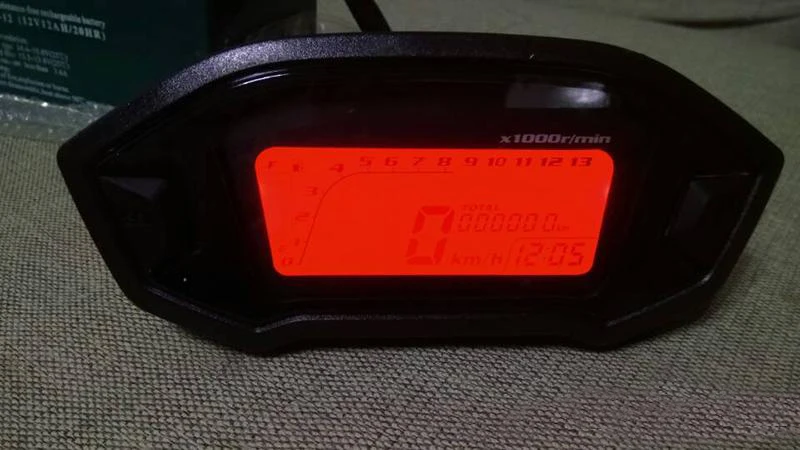 Одометр TKOSM мотоциклетный цифровой с ЖК дисплеем 7 цветов 1 2 4 цилиндра датчиком