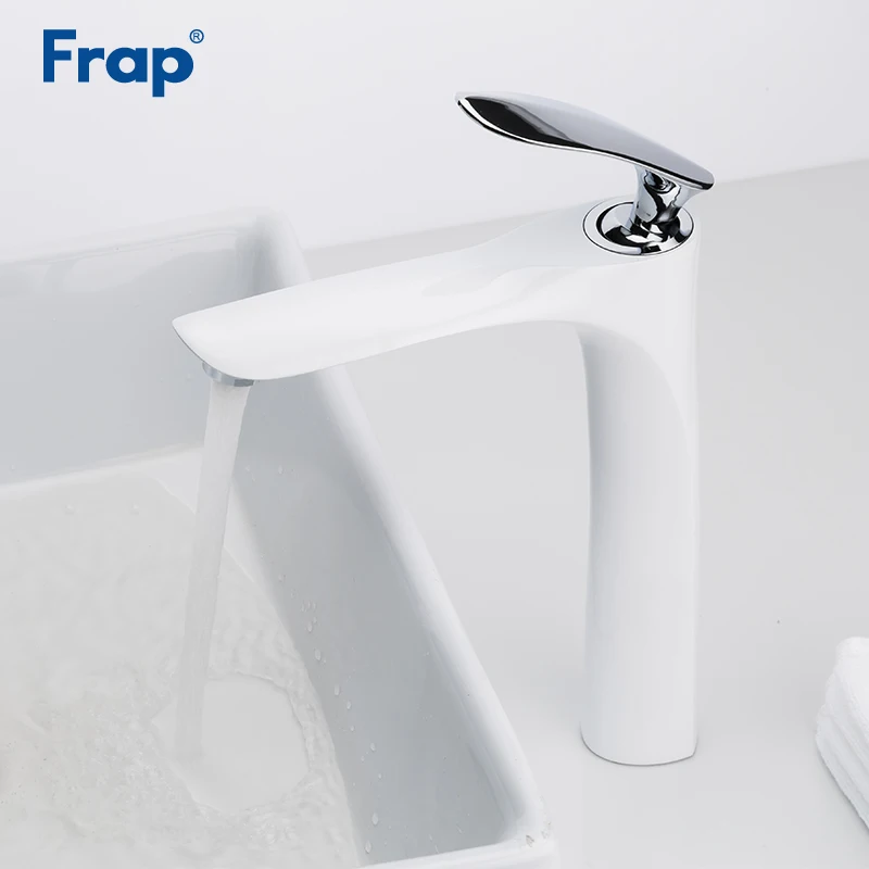 Смеситель для раковины Frap Y10097 белый кран ванной комнаты сантехника |