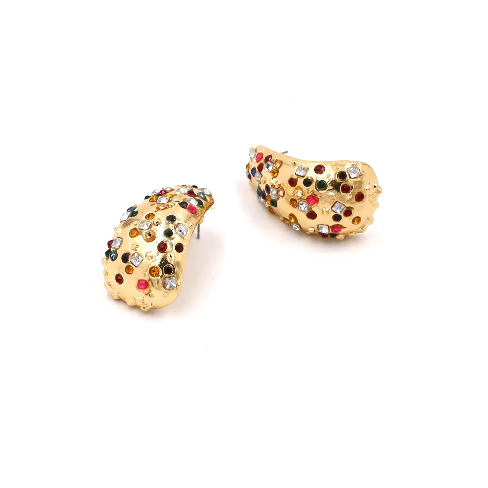 Европейские и американские модные металлические женские красочные