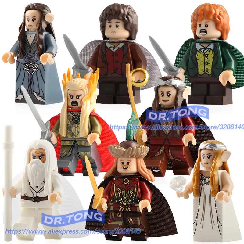 8 шт./лот PG8160 Samwise Gamgee Frodo Baggins Gandalf Radagast Saruman Beorn Властелин колец детские игрушки - Цвет: PG8148