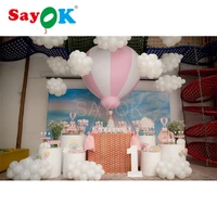 1 5m5ft pvc half hot air balloon inflatable hanging balloons for baby shower partykids birthdaynurseryeventshowexhibition