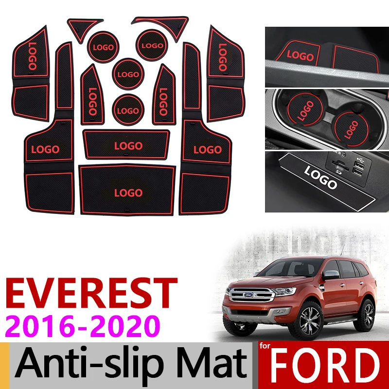 Противоскользящий коврик подставка для ворот Ford Everest 2016 2017 2018 2019 2020 трендовые