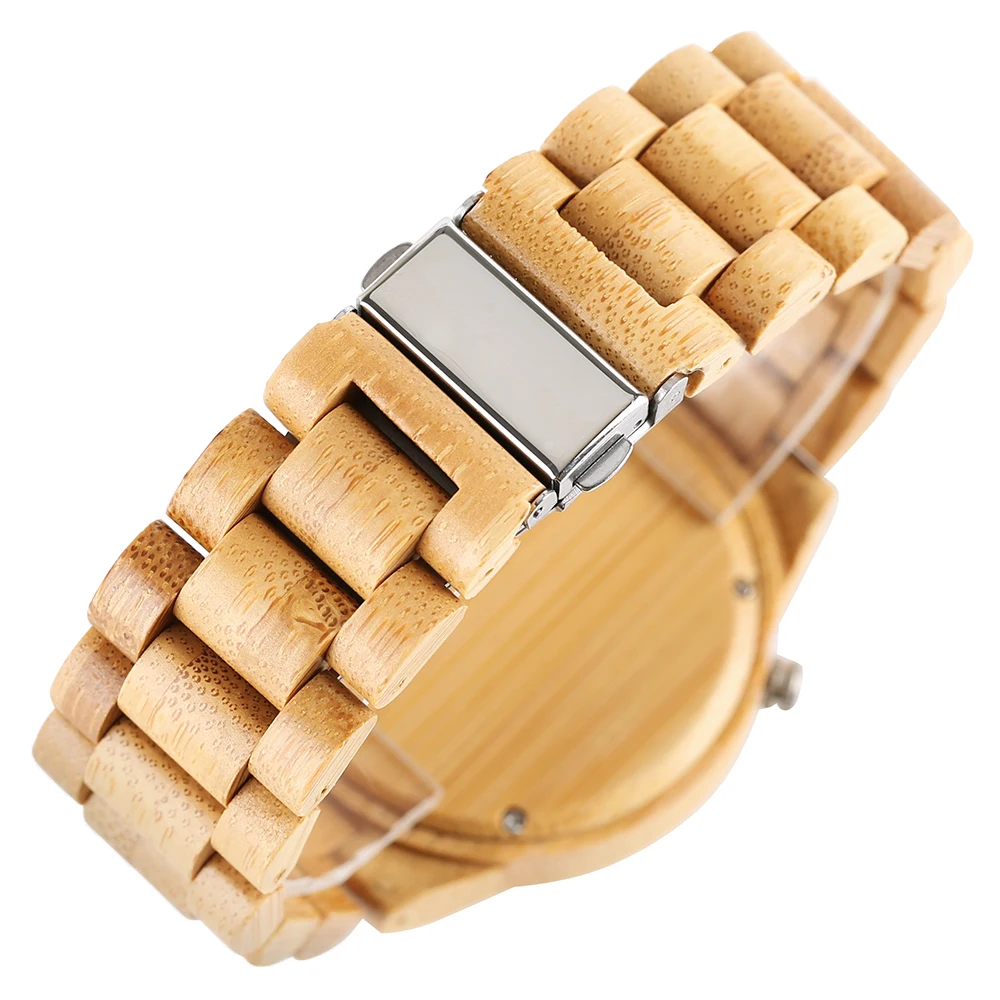 

Luxury Bamboo Wooden Watches Men Full Wood Band Strap Casual Fashion Men Novel Quartz Wristwatch Male Clock Relogio Masculino