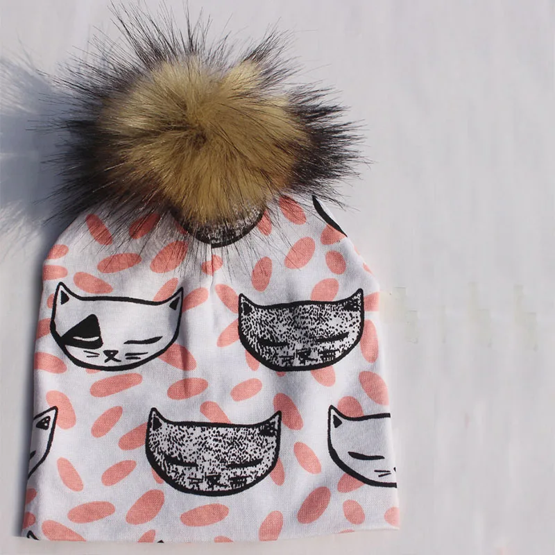 Дети девушка Beanie Hat Baby для детей Одежда для младенцев; зимние теплые вязаные шапка шапочки; детский спортивный костюм для маленьких мальчиков шапки Шапки для детей подарок для девочек