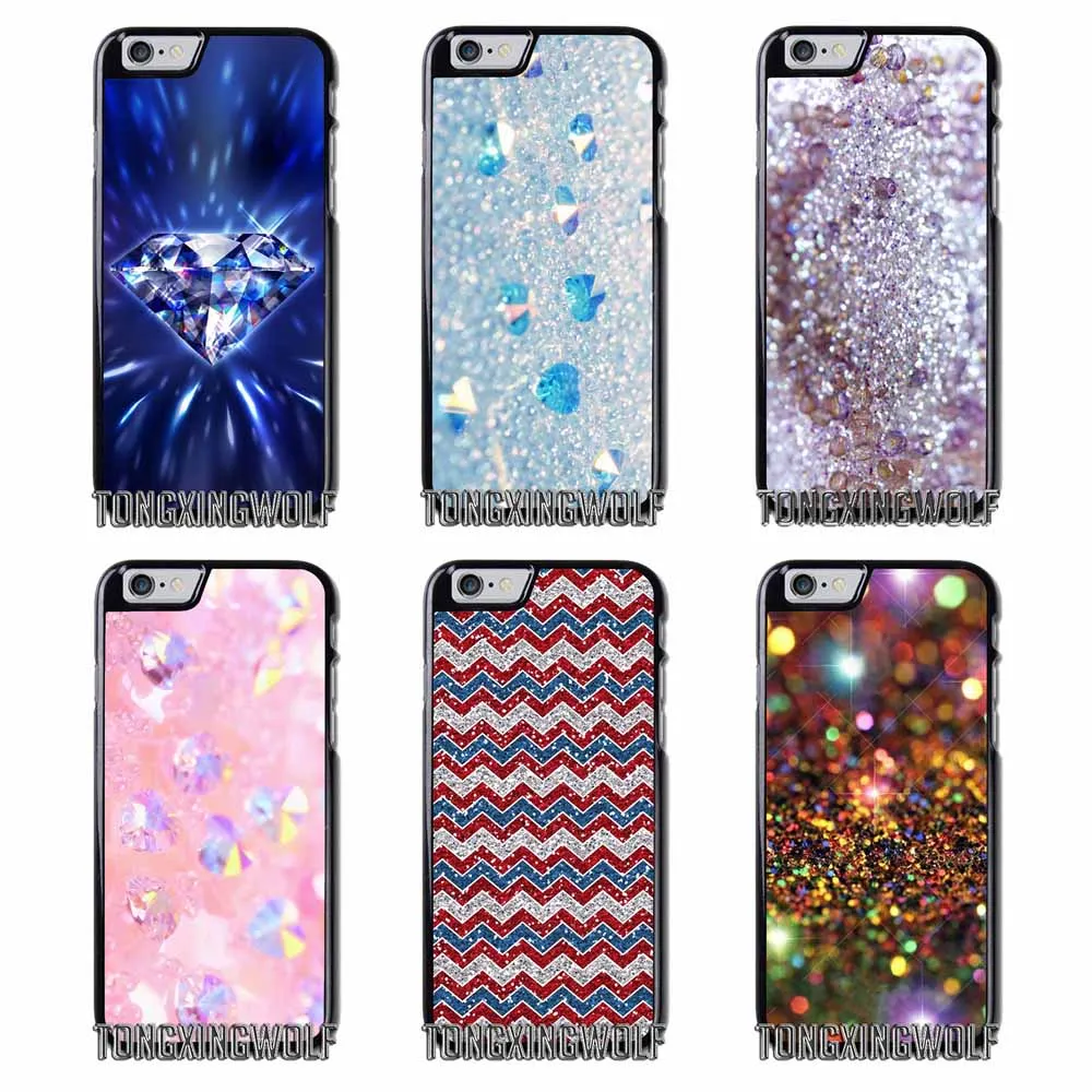 Блеск кристаллов алмаза чехол для iPhone 4s 5s SE 6S 7 8 9 плюс XR XS Max Samsung Note S4 S5 S6 S7 S8 S9 край