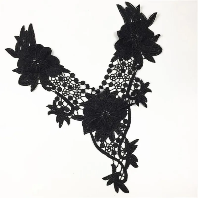 2 шт. декоративная аппликация YL0148 из полиэстера 23 х37 см|lace trim|venise lace trimneckline collar |