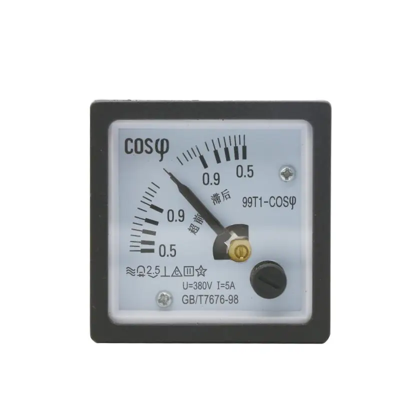 99T1/SQ48 cos 48*48 мм Мощность фактор Панель метр 0 5 1 стрелками аналоговый
