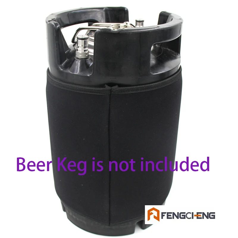 2 5 Gal Keg изолированные перчатки Parka пакет покрывало льда жакет с изображением пива