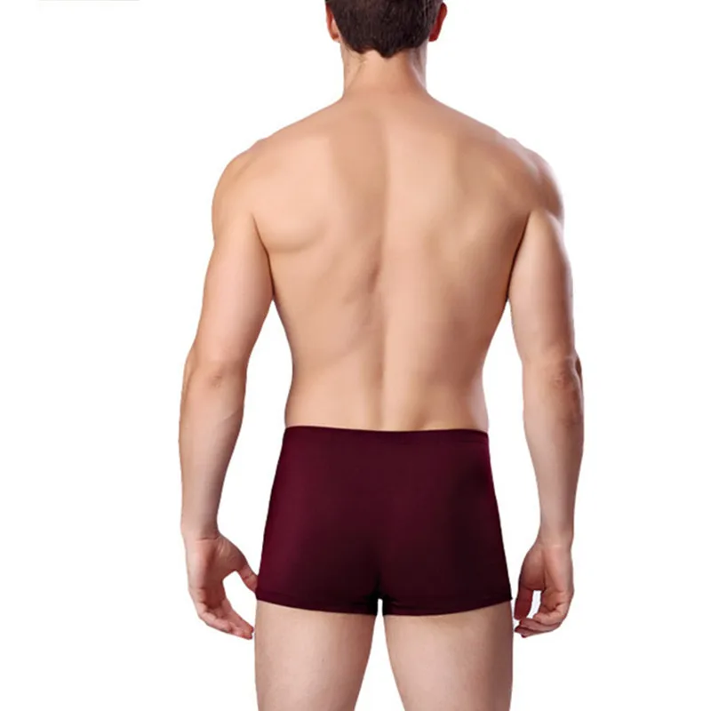 Фото Трусы-боксеры мужские LOBEIOK, дышащие, 4 цвета, M, L, XL, XXL, 3XL, боксеры сексуальное белье №5