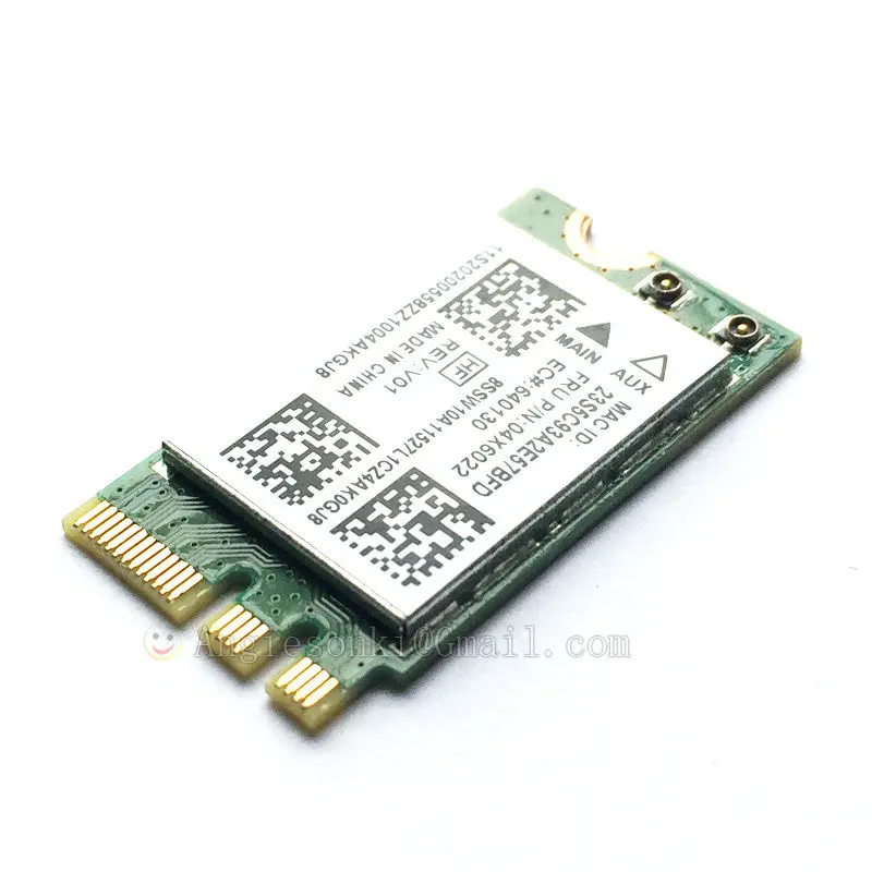 QCNFA335 Wi-Fi WLAN карта 802.11bgn NGFF + Bluetooth 4 0 FRU 04X6022 для IBM/Lenovo G40-30 G40-70M B50 B50-45 гибкий кабель