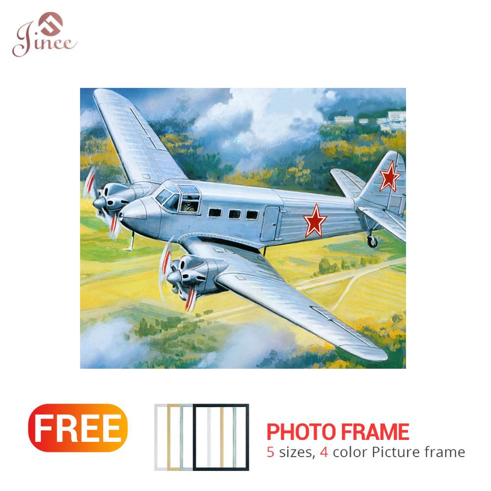 

5D DIY Diamond Painting Aircraft Air Vehicle Combat Force Diamond Cross Stitch Full Diamond Embroidery Rhinestones Christmas