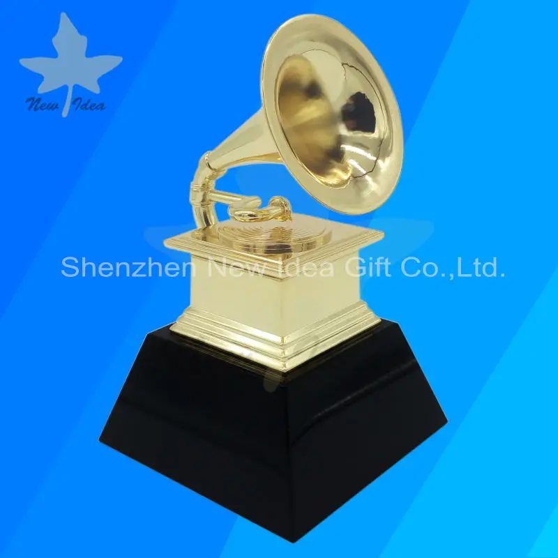 Grammy Trophy Awards Бесплатная DHL корабль с черным мрамором металлическая основа trophy awards