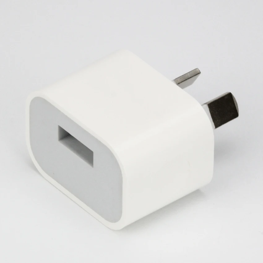 10 штук в наборе USB Мощность адаптер 5В 2A Австралия, Новая Зеландия, штепсельная вилка австралийского стандарта стены Зарядное устройство с одним портом USB для iPhone для samsung смарт-чехол для телефона
