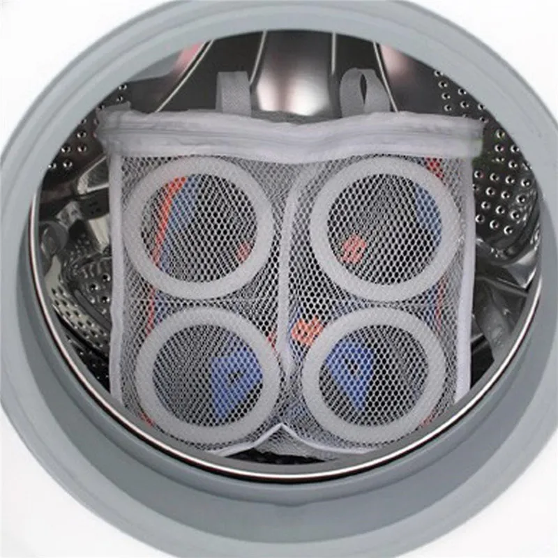TTLIFE Fashion Storage Organizer Bags Mesh Laundry Shoes Bags Dry Shoe Organizer Portable Washing Bags Organizer Pouch New