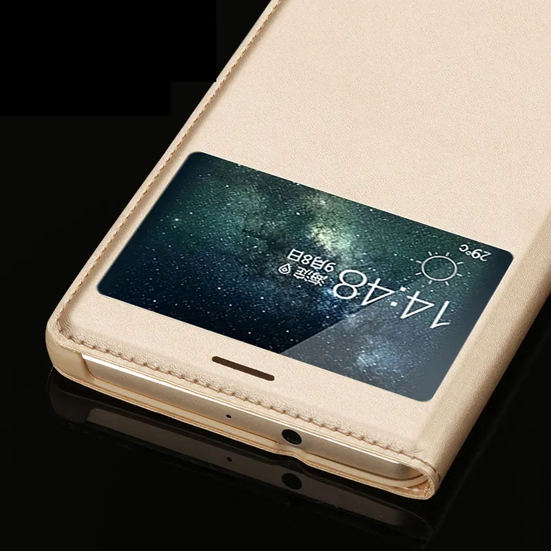 Чехол FDCWTS для HuaWei Mate S чехол с откидной крышкой и открытым окном из искусственной