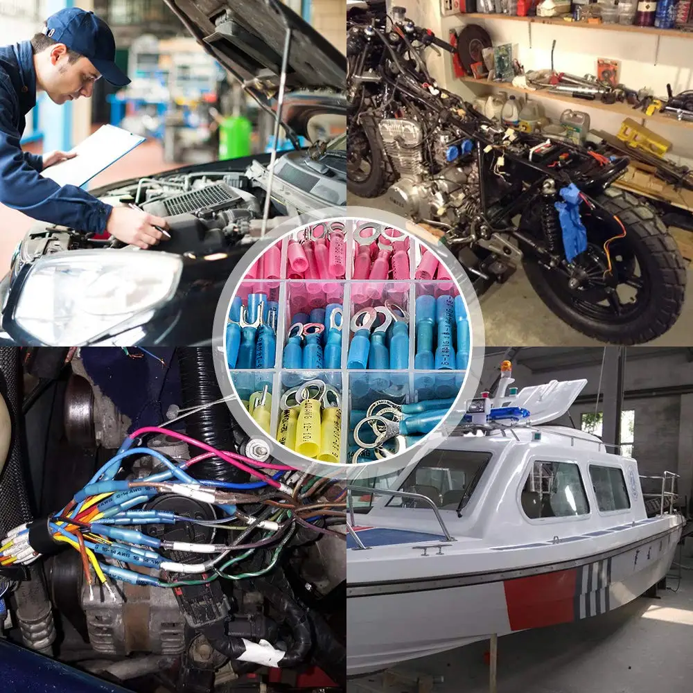 Комплект термоусадочных проводов с чехлом 250 шт.|Соединители| |