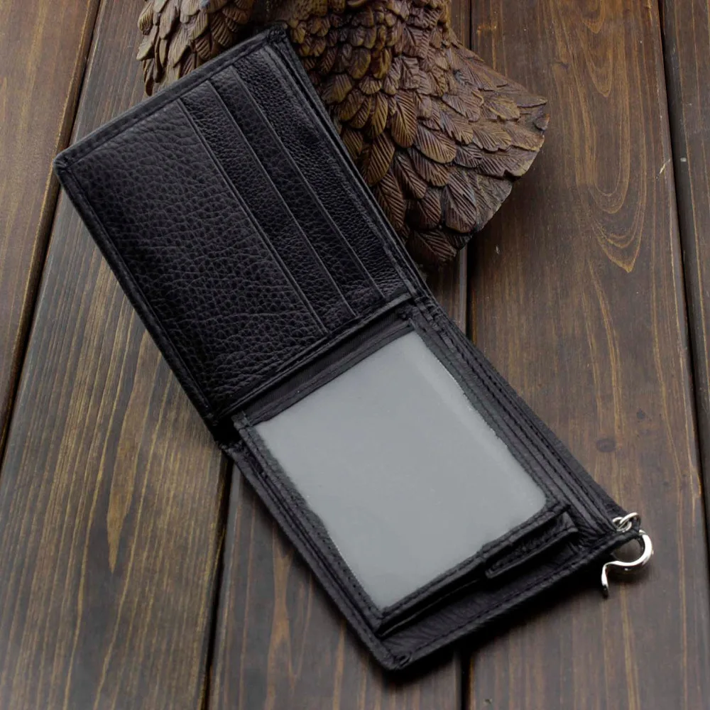 Мужской кожаный кошелек с ремешком на руку|men leather wallet|leather walletwallet biker |